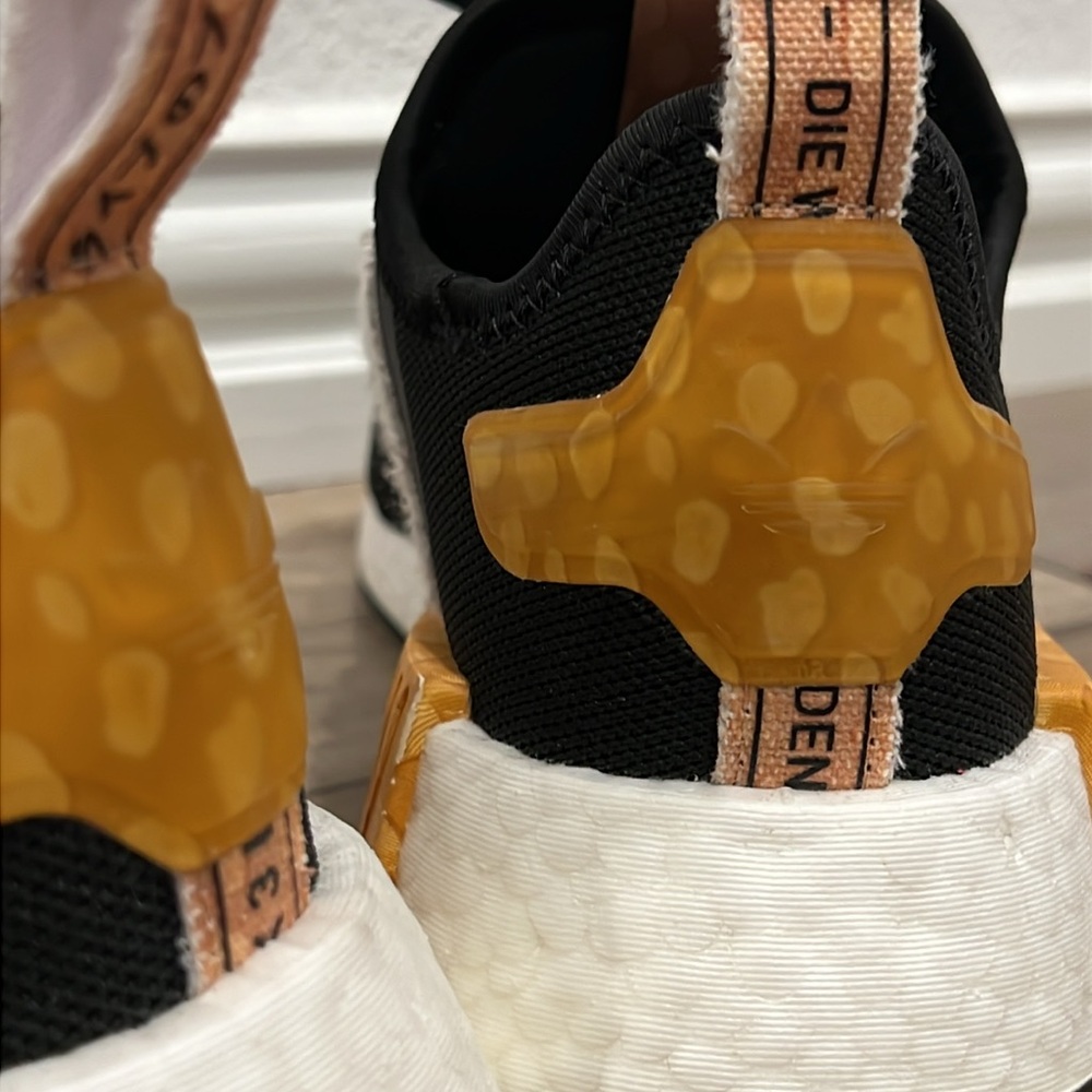 adidas X Bambi Black and Gold Athletic Shoes - Picture 4 of 16